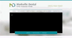 Desktop Screenshot of markvilledental.com