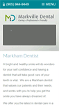 Mobile Screenshot of markvilledental.com