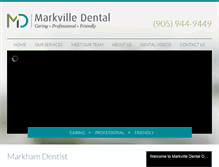 Tablet Screenshot of markvilledental.com